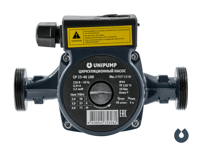 Насос циркуляционный CP 25/40-180 UNIPUMP